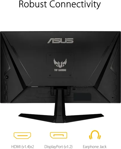 Vista 6 de ASUS TUF Gaming Monitor de juegos de 27 pulgadas 1080P (VG277Q1A) - Full HD, 165 Hz (soporta 144 Hz), 1 ms, Extreme Low Motion Blur, FreeSync