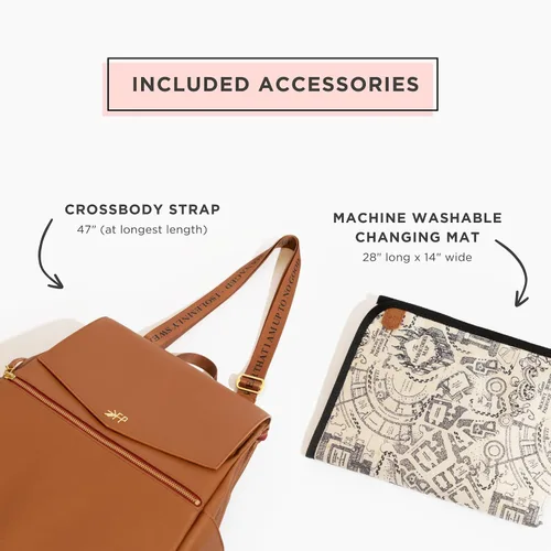 Vista 6 de Freshly Picked - Mochila clásica convertible de mujer para guardar pañales