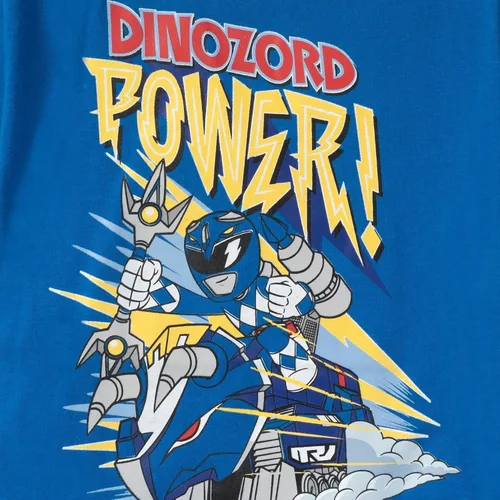 Vista 5 de Power Rangers Paquete de 3 camisetas gráficas de manga corta para niños