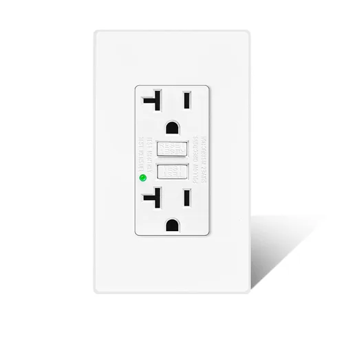 Vista 38 de Greencycle Toma GFCI de 15 amperios con puertos USB C y USB A, 1 unidad de toma eléctrica GFCI de prueba automática con USB, con indicador LED