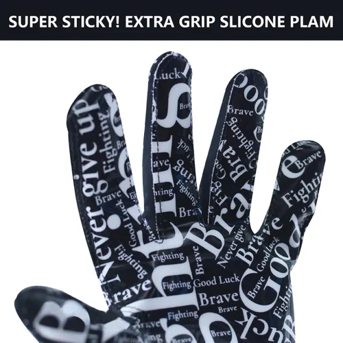 Vista 2 de Guantes de fútbol para niños jóvenes, guantes receptores transpirables antideslizantes para adolescentes, entrenamiento escolar
