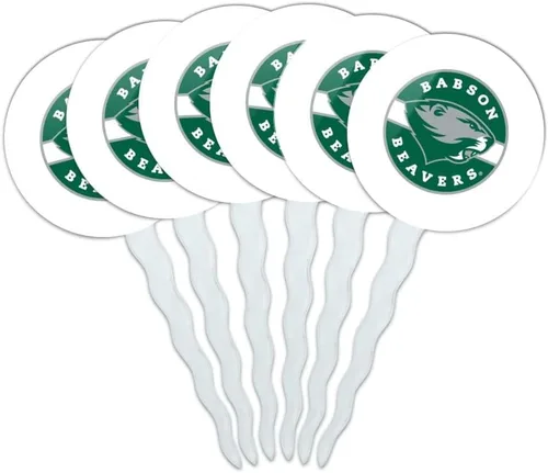 Vista 128 de Abilene Christian - Juego de 6 palillos para cupcakes con logotipo secundario