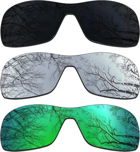 Vista 17 de ToughAsNails 3 pares de lentes polarizadas de repuesto para Oakley Antix Pack