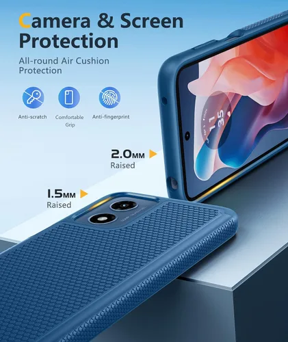 Vista 120 de FNTCASE Funda para iPhone 17 Pro: Fundas delgadas translúcidas de color azul claro compatibles con MagSafe, protección completa de la cámara