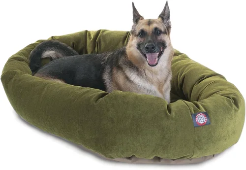 Vista 28 de Majestic Pet Villa - Cama para perros de espuma viscoelástica triturada de 32 pulgadas para perros de tamaño mediano, 32 x 23 x 7 pulgadas, cama