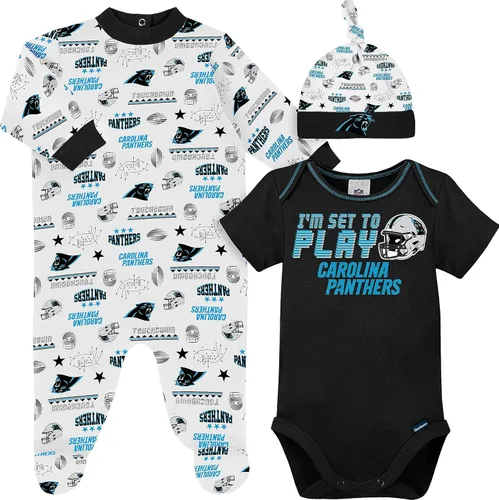 Vista 24 de Gerber Conjunto de regalo unisex para bebé con pies de equipo de la NFL para dormir y jugar