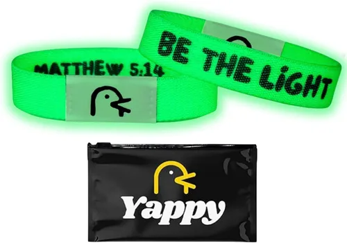 Vista 27 de Yappy Las Pulseras Originales de Versículos Bíblicos, Pulsera de Versículos Bíblicos Diarios para Inspiración Diaria Personalizada Toda la gloria a