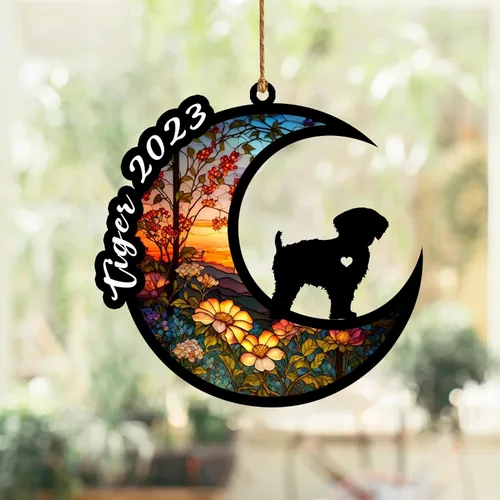 Vista 12 de Atrapasoles conmemorativo para perros, regalo de condolencia de perro de la pérdida del bulldog americano, regalos conmemorativos para los amantes