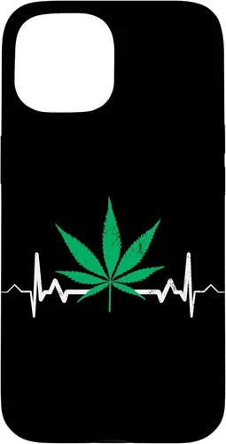 Vista 6 de Weed Heartbeat Pot Cannabis Leaf Marijuana 420 Stoner Gift Case for iPhone 17