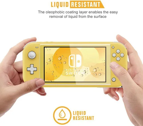 Vista 6 de ANSIPPF Paquete de accesorios Nintendo Switch Lite 9 en 1, funda de transporte, funda protectora de agarre, funda Joy-Contarjeta, protector