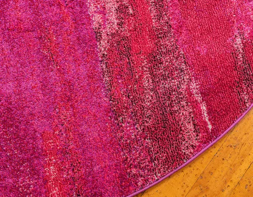 Vista 8 de Unique Loom Jardin Collection - Alfombra para múltiples áreas, abstracta, vibrante., Polipropileno, Rosado