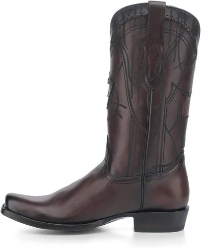 Vista 4 de Cuadra - Botas vaqueras para hombre en piel auténtica