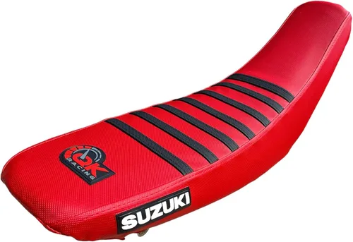 Vista 2 de Funda de Asiento Multi Agarre Compatible para Suzuki DRZ 400 DRZ400 drz400 2000-2021 (Rojo)