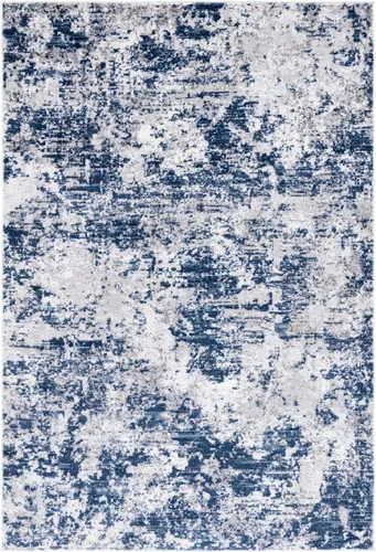 Vista 45 de SAFAVIEH Amelia Collection ALA705H - Alfombra de área de 2 pies 2 pulgadas x 4 pies, carbón y marfil, diseño abstracto moderno, no desprende pelusa