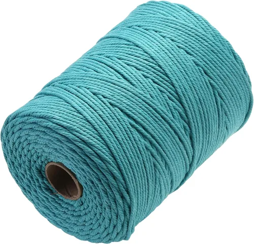 Vista 57 de Cuerda de macramé de 2 mm x 349 metros de cuerda de algodón natural para macramé, cuerda de macramé de color, cuerda de algodón suave, suministros