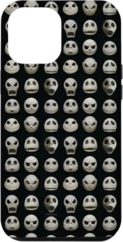 Vista 25 de Funda negra para iPhone 13 Pro Max Disney The Nightmare Before Christmas Jack Expressions