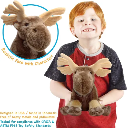 Vista 4 de TigerHart Martin The Moose - Peluche de 10.5 pulgadas (nueva edición)