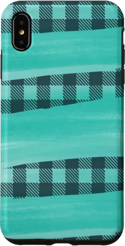 Vista 7 de Funda a cuadros para iPhone 14 Pretty Teal TURQUESA SOUTHERN WESTERN