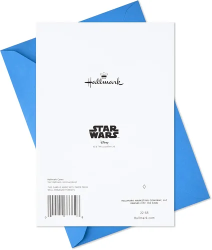 Vista 6 de Hallmark Star Wars - Tarjeta del día del padre (Yoda, Celebrate You, We Must)