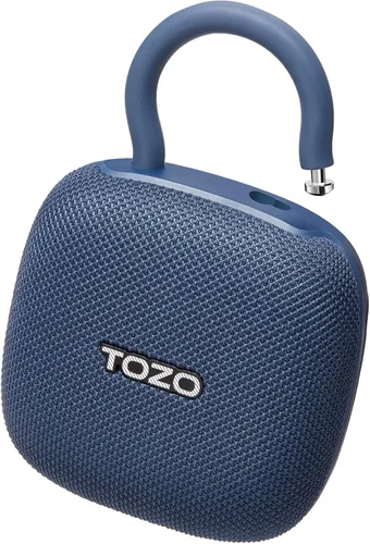 Vista 10 de TOZO PE1 - Altavoces Bluetooth portátiles con mosquetón ajustable, mini altavoz de ducha inalámbrico Bluetooth con IPX8 impermeable, 32 horas
