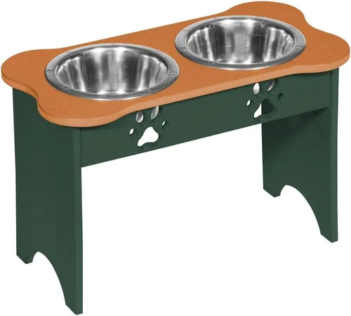 Vista 17 de Poly Lumber - Comedero doble de hueso mediano de 2 cuartos de galón, color negro