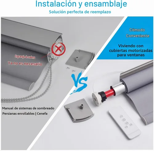 Vista 3 de Rollerhouse Kit de Motor Alimentado por Batería de 1-1/8" (28mm) con Control Remoto y Cargador Motor Eléctrico DIY Tubo Motorizado para Persianas