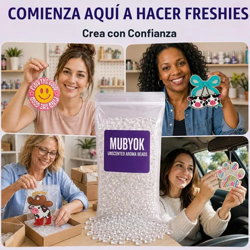 Vista 6 de MUBYOK - Cuentas aromáticas sin perfume de 3 libras para frescos