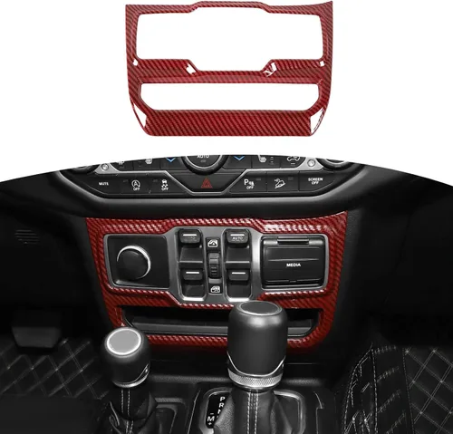 Vista 14 de RT-TCZ Cubierta de panel de interruptor de ventana para Jeep JL JLU Gladiator JT 2018-2024 Baby Blue Accesorios interiores