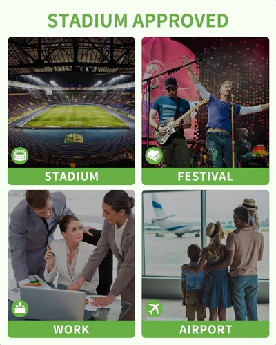 Vista 5 de MAY TREE Clear Bag for Stadium Events, Small Clear Purse Suitable for Concert Outfits, Sports, Work and Festivals