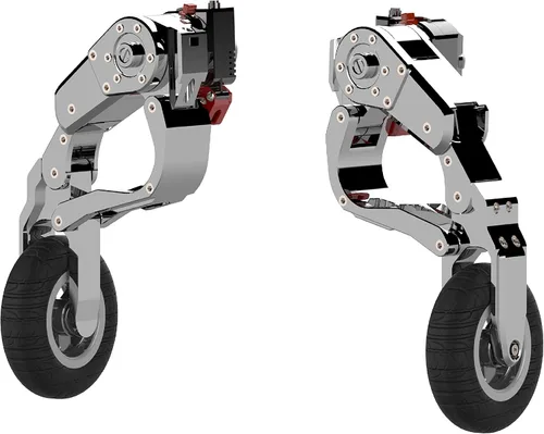 Vista 10 de GLK Tren de aterrizaje para motocicleta para Indian Roadmaster Cromo Titanio Ruedas de seguridad con extensión y retracción automática
