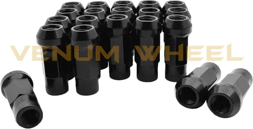 Vista 6 de 4 espaciadores de rueda centrados en bujes de 0.394 pulgadas y 0.98 pulgadas + negro 12x1.5 Racing Stud conversión compatible con BMW E36 E46 E90