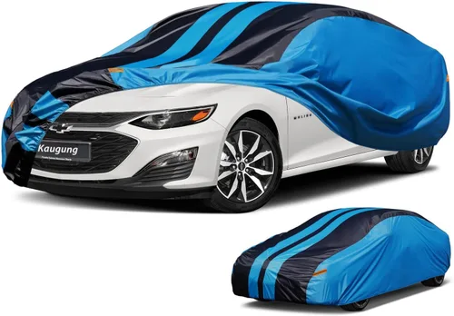 Vista 47 de Kaugung Funda impermeable para automóvil BMW Serie 3 (1999-2025), cubierta exterior completa para automóviles, ligera, resistente al sol, UV