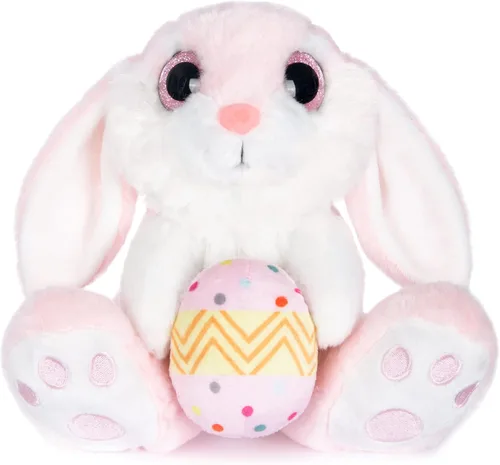 Vista 9 de My OLi Conejito de Pascua de peluche con huevo de Pascua de 8.5 pulgadas, conejo de peluche de conejo de peluche, amigo para dormir, juguete