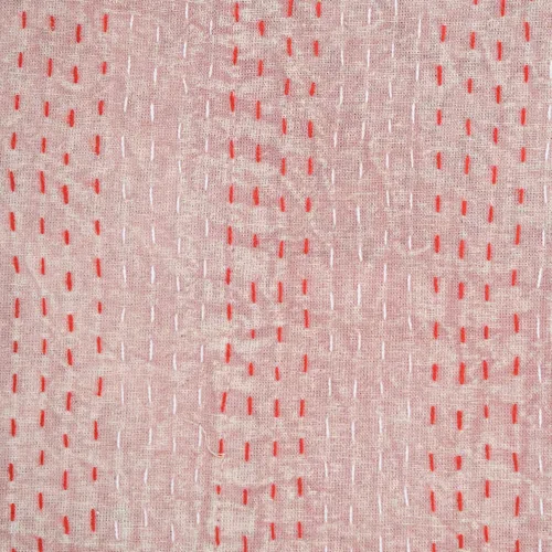 Vista 7 de Marubhumi Colchas hechas a mano tradicional de algodón puro con estampado de cachemira Kantha, funda de cama reversible con estampado de cachemira
