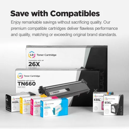 Vista 5 de Cartuchos de tinta de rendimiento estándar remanufacturados para Epson T125 LD: negro T1251, cyan T1252, magenta T1253, amarillo T1254., 5 por