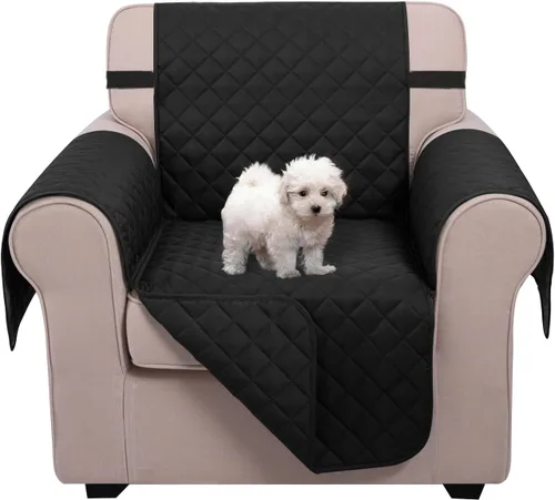 Vista 32 de U-NICE HOME Funda para sillón reclinable, reversible, con correas elásticas, resistente al agua, protege de perros y mascotas, sillón pequeño