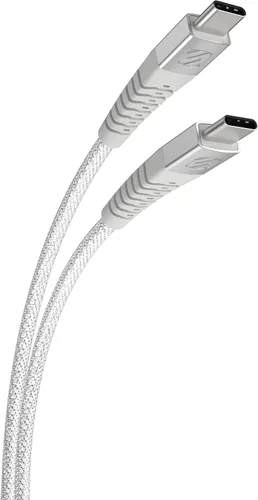 Vista 9 de Scosche CCB1-SP Strikeline Premium USB-C a USB-C Cable trenzado de carga y sincronización de 1 pie, color negro