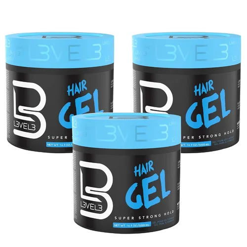 Vista 7 de L3 - Gel para el cabello - Sujeción súper fuerte - Sin escamas - Brillo duradero - Para hombres y mujeres - Gel de nivel 3 - Añade volumen y textura