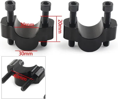 Vista 3 de Abrazaderas de montaje del elevador del manillar de la motocicleta Adaptador de extensión de bicicleta para Yamaha Tenere 700 XT700Z XTZ 700