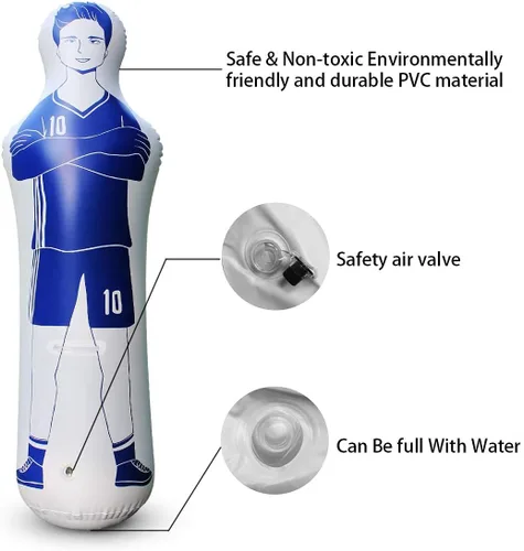 Vista 6 de sailupxinyuan Inflatable Soccer Dummy Goalkeepr Air Mannequin Free Kick Wall Goalkeeper Defender Training