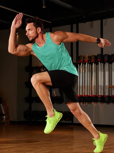 Vista 2 de TACVASEN Camisetas sin mangas para hombre de secado rápido para entrenamiento muscular atlético, gimnasio, culturismo, camiseta de rendimiento