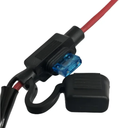 Vista 4 de LINJIE - Kit de arnés de cableado de dos luces para motocicleta, relé de 12 V, luces puntuales de cableado de encendido y apagado, interruptor