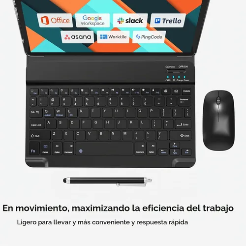 Vista 4 de Tablet, Tablet Android 14 más reciente de 10 pulgadas de 2025, MTK8183 Octa-Core, 16GB 128GB 1TB de expansión, WiFi 2.4/5G, cámara de 21MP, Gemini