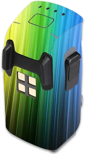 Vista 3 de MightySkins Skin compatible con la batería DJI Spark Mini Drone - Humo brillante Funda protectora de vinilo duradera y única Fácil de aplicar