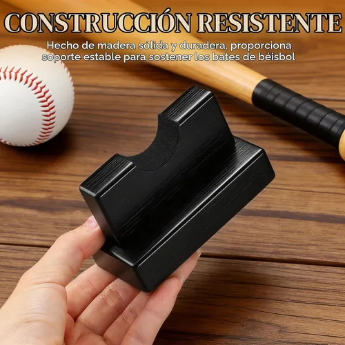 Vista 5 de TOBWOLF 2 vitrinas para bates de béisbol, soporte resistente para bates de béisbol, soporte de exhibición de bates de béisbol, estante horizontal