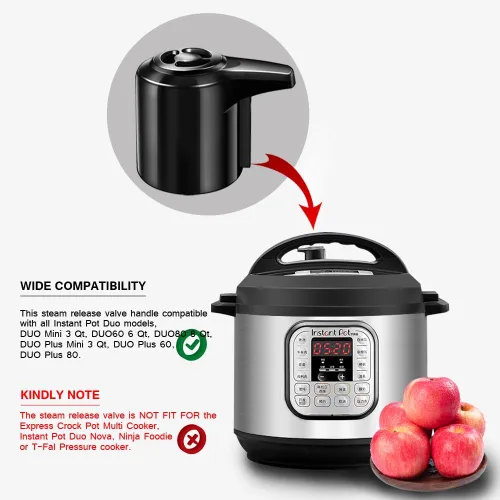 Vista 4 de Reemplazo de mango de válvula de liberación de vapor para Instant Pot Duo/Duo Plus de 3, 5, 6 y 8 cuartos de galón, Mini 3 cuartos de galón, Duo50 5