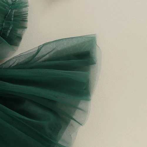 Vista 6 de Ropa para bebé niña con flores, encaje estilo boho, mono con tirantes, traje de verano para bebé niña Achristmas-verde