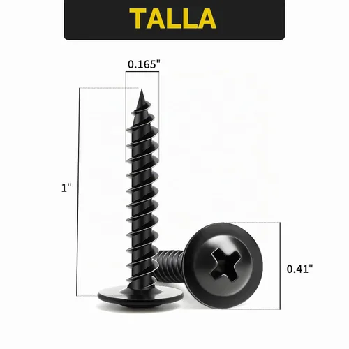 Vista 3 de Tornillos para Madera de 1 Pulgada, 110 PCS FIXLINK Premium Tornillos para Madera Negros con Cabeza Truss Phillips, Autorroscantes de Electroforesis