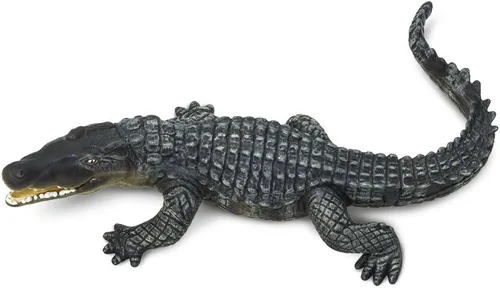 Vista 4 de Safari Ltd. Figura de cocodrilo – Figura detallada de reptil de 6 pulgadas – Juguete educativo para niños, niñas y niños a partir de 3 años