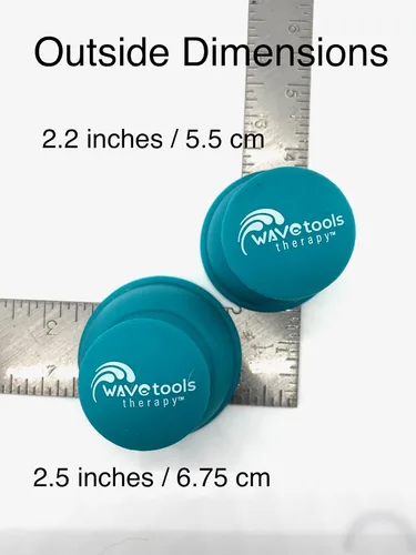 Vista 4 de Riptide" Sport Cupping juego de 4 copas de empuje en estuche de Wavetools Therapy ideal para ventosas dinámicas, dos ventosas fuertes